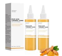 Kojic Acid Turmeric Toner, 150ml Turmeric Dark Spots Corrector Hydrating Tonerr, Exfoliating and Brightening Toner, Deep Hydration for All Skin Types，2