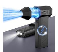 KOJIHOMU - Compressed Air Duster, 130000RPM Electric Duster for Cleaning Keyboard and PC, Mini Adjustable 4 Gear Cordless Blower with LED Light, Rechargeable Air Duster for