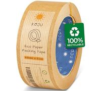 Koju Kraft Paper Packing Tape 48mm x 50m | 1 pack | Eco Friendly & Recyclable Brown Paper Tape for Parcel Packing & Picture Framing