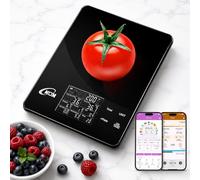 KOK Digital Kitchen Scales with Nutritional Calculator, Smart Calorie Scale with App for Tracking Protein, Carbohydrates for Weight Loss, Diabetics, Baking, and Keto Diet