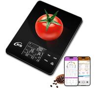 KOK Digital Kitchen Scales with Nutritional Calculator, Smart Calorie Scale with App for Tracking Protein, Carbohydrates for Weight Loss, Diabetics, Baking, and Keto Diet