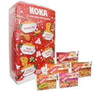 KOKA Advent Calendar, 12 Instant Noodles Festive Box • Assorted Asian Flavours • Chicken, Curry, Spicy Stir-Fried, Tom Yum & Beef • Ready in Minutes