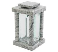 KOKA Frost-Proof Granite Viscont White Grave Vase Lamp LED, Polished White