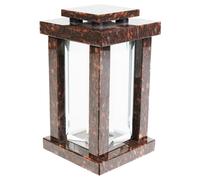 KOKA Ruby Star Granite Grave Vase Lamp Dark Red, Frost-Proof, Modern