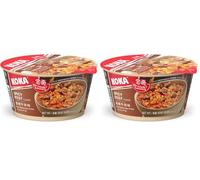Koka Spicy Broad Noodles Spicy Beef flavour 95g bowl (Pack of 2)
