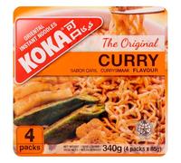 Koka The Original Curry Flavour Oriental Instant Noodles, 4 x 85g