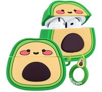 Kokaade for Airpods 4 Case for Women Girls Girly Cute Kawaii - with Keychain Funny Avocado 3D Soft Silicone Cover Shell for Airpod Case 4th Generation 2024