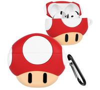 Kokaade for Airpods 4 Case for Women Girls Girly Cute Kawaii - with Keychain Funny Red Mogu Design 3D Soft Silicone Cover Shell for Airpod Case 4th Generation 2024
