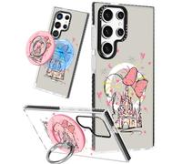 Kokaade for Samsung Galaxy S24 Ultra Case for Women Girls - Cute Kawaii Castle Design Compatible with Magsafe for Magnetic Ring Holder Stand Phone Cover Girly TPU Funda for Galaxy S24 Ultra