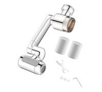 kokdid 1080°Swivel Faucet Extender Filter, Sink Water Faucet Aerator Extension Swivels Robotic Arm Bathroom Faucets Extender Rotating Sink Extension