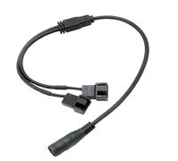 kokdid 2/3 / 4/5 Way Computer Fan Power Adapter Cord 37cm Anti Pull Design Flexible Wiring PCs Case Fan Power Distribution Cable
