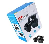 kokdid ABS Clip on Car Phone Holder with Cup Holder Large Capacity Charging Hole Easy Installation Multifunctional Car Box