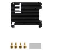 kokdid Aluminum Case with Cooling Fan Metal Shell Enclosure Thermal Control Heat Sink for 4B Development Board Heatsink