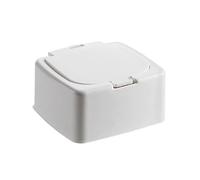 kokdid Convenient Push Button Desktop Miniature Storage Box With Lid For Easy Access And Protect Ideal For Office Desk
