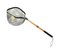 kokdid Flexible Fishing Landing Net with Pliable Frame and Slip Resistant Telescopic Grip for Consistent Fish Seize Net