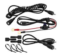 kokdid Heated Face Wire Cord for Snowmobile Helmets Includes Battery Terminal Leads and Fuses Protections Cord