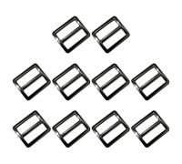 kokdid Metal Triple Glides Slides Buckles Square Rings Slide Adjusters Buckles Webbing Belts Buckle for Bags Diys Accessories Metal Adjustable Slide for Purse Bag
