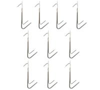 kokdid Pack of 10 Stainless Steel Hooks for Drying Grilling Cooking Meats Fish Poultry Meat Hanger Accessories Kitchen Meat Hooks
