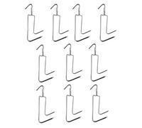 kokdid Pack of 10 Stainless Steel Hooks for Drying Grilling Cooking Meats Fish Poultry Meat Hanger Accessories Kitchen Meat Hooks