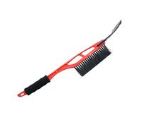 kokdid Safe Design Snow and Ice Remover Tool with Curved Edges for Auto Glass Scratch ABS Snow Scraper and Broom with Cold PVC Brush Ice Remover