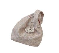 kokdid Versatile Blossom-Printed Shoulder Bag Reinforced Handle Clutch Purse Suitable for Dating and Casual Outings Practical Floral Bag for Outfits Matching