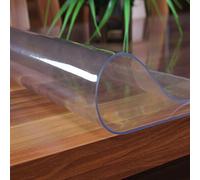 Kokey-xy 2mm Clear Plastic Table Cloth Multi Size PVC Cover Transparent Strong Waterproof Protector Mat Tablecloth 100x100cm