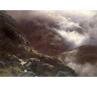 KOKITS Canvas with picture Canvas Art Famous Painting The massacre Of glencoe by peter graham for Living Room 60x90cm