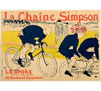 KOKITS Canvas with picture Canvas Art Famous Painting The simpson chain by henri de toulouse lautrec for Living Room 60x90cm