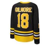 KOKJUX #18 Happy Gilmore Hockey Jersey for Men,Boston Adam Sandler Shirt 1996 Movie Ice Hockey Halloween Jersey Black S-XXXL