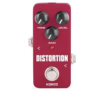 Kokko FDS-2 Distortion Pedal - Compact Analog Guitar Distortion Pedal with Classic High-Gain Sound and True Bypass
