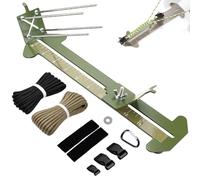 KOKKOYA Paracord Jig Tools Bracelet Making Kit Accessories Adjustable Paracord Jig Kit with 2 Cords and 3 Buckles Bracelet Adjustable Length 4" to 13" (Army Green)