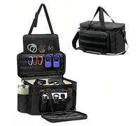 KOKKOYA Patrol Bag Law Enforcement Police Gear Car Front Seat Organizer with MOLLE Cup Holders Durable & Multi-Use for Vehicle Storage Tactical (Black Tactical)