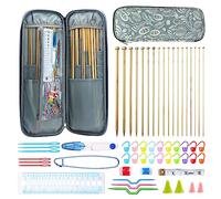 KOKNIT Professional Knitting Tools Pack, Included 18 Pairs Knitting Needles and Accessories and Portable Case, Durable and Beautiful Knitting DIY Kit for Any Project