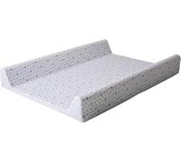 Koko, AntiRoll Baby Changing Mat with A Grey Star Print Waterproof Easy to Clean Designed for Comfort, White