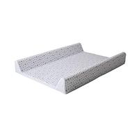 Koko, AntiRoll Baby Changing Mat with A Grey Star Print Waterproof Easy to Clean Designed for Comfort, White