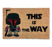 Koko Doormats Natural Coir Door Mat “This is the Way” | Non-Slip PVC Backing Welcome Mat for Indoor & Outdoor Use | 60x40 cm Entryway Rug | Durable & Funny Front Door Mat