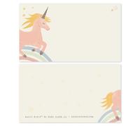 Koko Paper Co. Magic Minis™ Unicorn Mini Note Cards - 100-Pack, Small Pastel Watercolor Cards for Gifts, Lunchboxes, Kindness Notes, Classroom Rewards, Favor Bags, Made in the USA