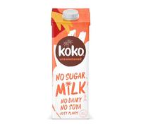Koko Unsweetened No Sugar Mlk 12 x 1L | Tastes like Dairy & No Added Sugar | No Dairy, No Soya, Just Plants | Allergen Free | UHT Ambient Long Life | 19 Calories Per 100ml
