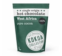 KOKOA COLLECTION 100% Pure Cocoa Hot Chocolate 210g - Single Origin West Africa Drinking Chocolate - Unsweetened, Intense & Earthy Cocoa Powder with Spice Notes - AWARD WINNING