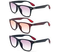 KoKoBin Bifocal Reading Glasses UV400 Protection Sunglasses Anti Blue Light for Women Men Computer Sunreaders (3 Pack, 1, diopters)