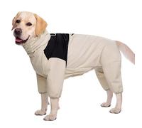 KoKoBin Reflective Dog Raincoat with Hood Four Legged Raincoat Super Lightweight Breathable Waterproof Dog Jacket Medium Large Size (White, 3XL)