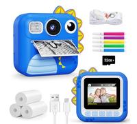 KOKODI Kids Camera Instant Print, Toddler Cameras Christmas Birthday Gifts for Boys Age 3-12, Digital Video Instant Printer Camera for Kids, Toys for Ages 5-7 Boys (Blue)