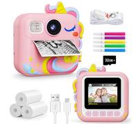 KOKODI Kids Camera Instant Print, Toddler Cameras Christmas Birthday Gifts for Girls Age 3-12, Digital Video Instant Printable Camera for Kids,Toys for Ages 5-7 Girls (Pink)