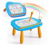 KOKODI Magnetic Drawing Board, Toddler Toys for 1-2 Year Old Boy, Drawing Doodle Pad Learning and Educational Toys for 1 2 3 Year Old Kids Boys (Blue)