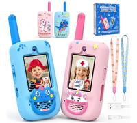 KOKODI Rechargeable Long Range Video Walkie Talkies for Kids 3-9 Years Old