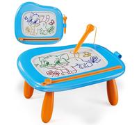 KOKODI Toddler Toys - Magnetic Drawing Board & Writing Tablet for 1-3 Year Old Boys & Girls - Educational Travel Toy for Easter Day & Birthday Gift(Blue)