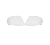 KOKOGLGBTD 2PCS For Civic 9th 2012 2013 2014 White Black Exterior Rearview Side Mirror Cover Cap Lid House(A white one pair)
