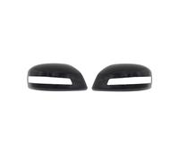 KOKOGLGBTD 2PCS For Civic 9th 2012 2013 2014 White Black Exterior Rearview Side Mirror Cover Cap Lid House(B black one pair)