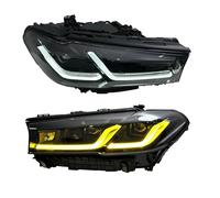 KOKOGLGBTD Black Eyebrows Car LED Headlight Assemblies Auto Lighting For G30 G38 F90 M5 2021-2023 DRL Brake Turn Signal Lamp
