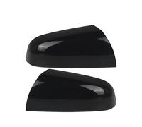 KOKOGLGBTD For Vauxhall For Zafira MK2 2005 2006 2007 2008 Primed White/Glossy Black Door Wing Mirror Cover Cap Replacement Left/Right Side(1Pair Glossy Black)